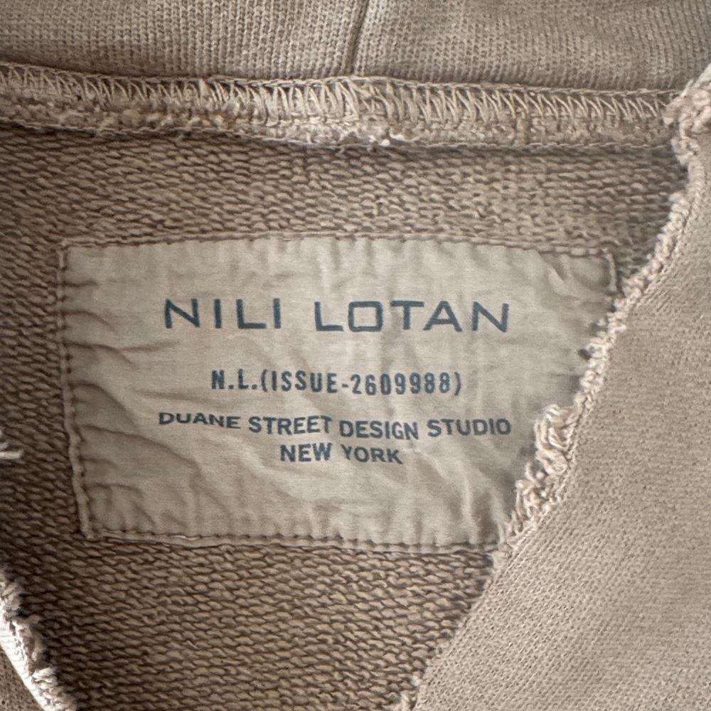 Nili Lotan Mocha Brown Hoodie with Front Pockets XS new - Picture 7 of 8